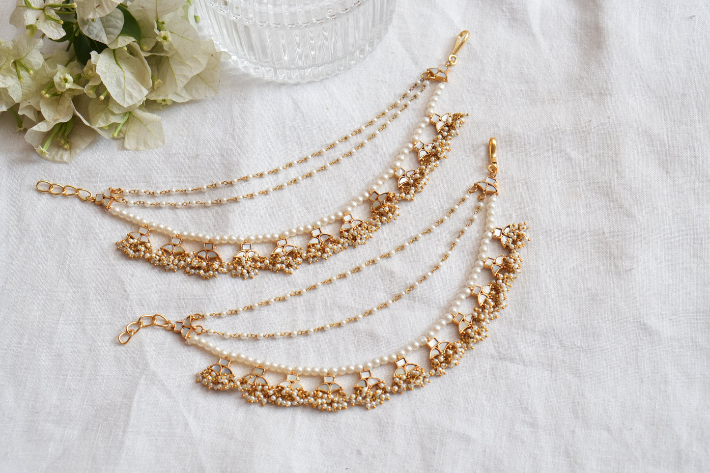 Mother of pearl Earchain(9-328)(A)(OFFER PRICE)