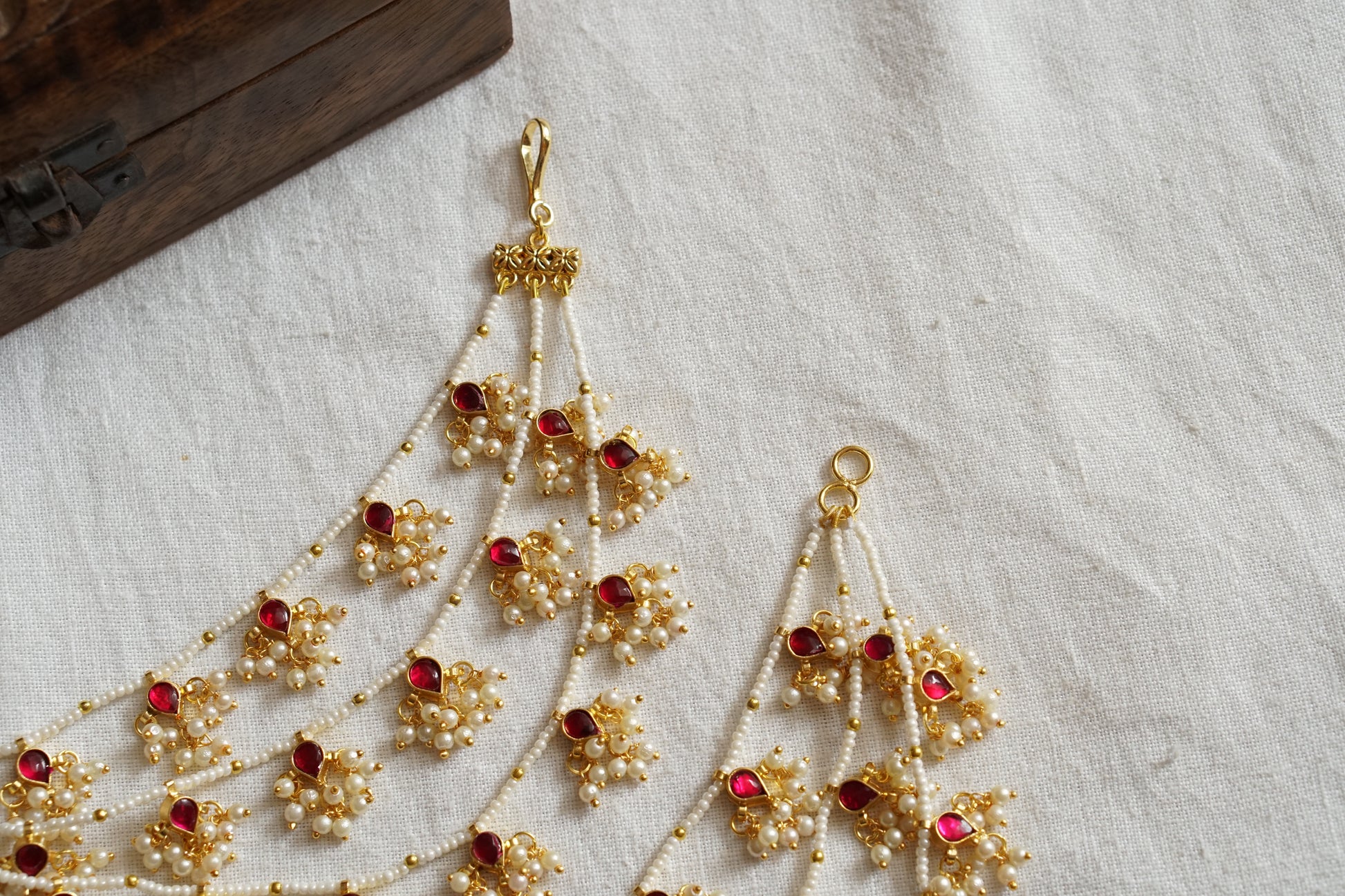 Kundan Earchain (9-304)(N) - JEWELSTYLE