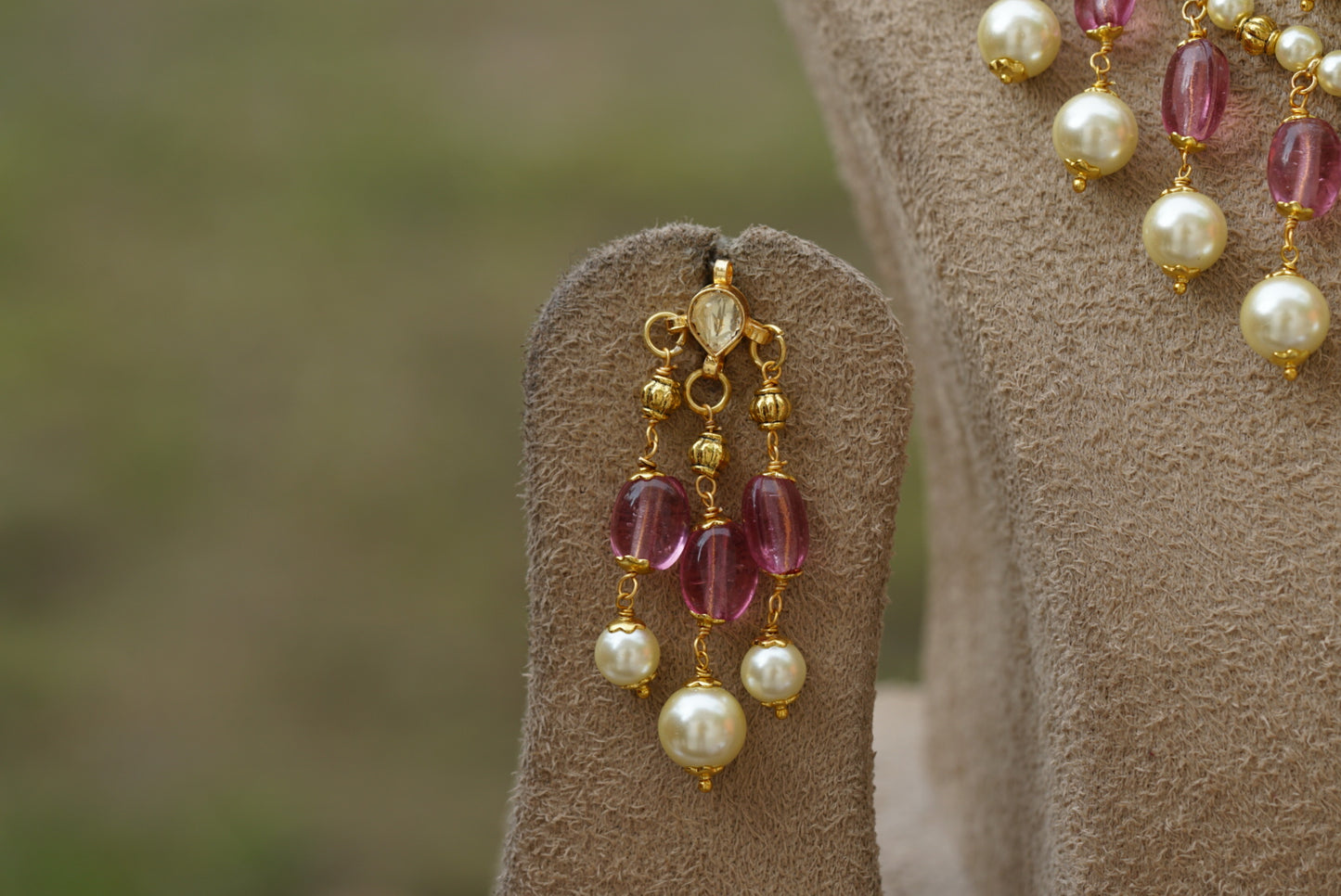 Beads necklace set (4-6686)(N)