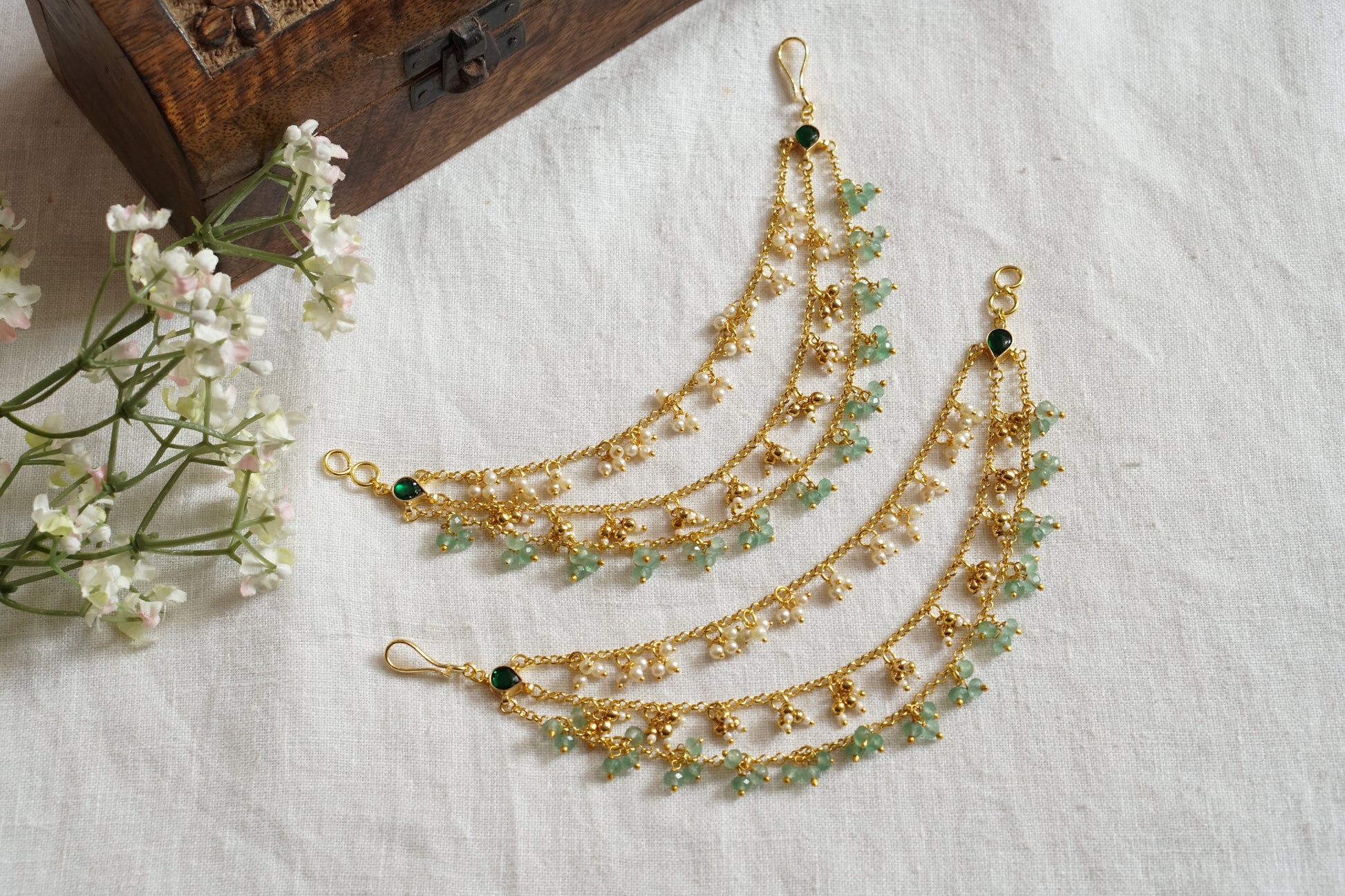 Beads Earchain (9-307)(N) - JEWELSTYLE