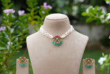 Kundan Necklace Set (4-9788)(B)