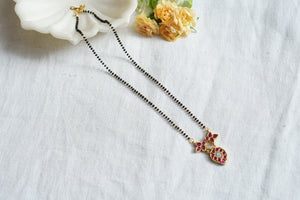 Kundan Black Beads Mangalsutra  (4-8389)(K)