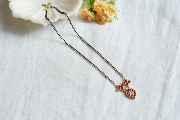 Kundan Black Beads Mangalsutra  (4-8389)(K)
