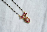 Kundan Black Beads Mangalsutra  (4-8389)(K)