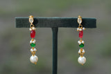 Kundan Beads necklace set (4-6680)(N)