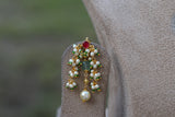 Kundan Beads necklace set (4-6685)(N)