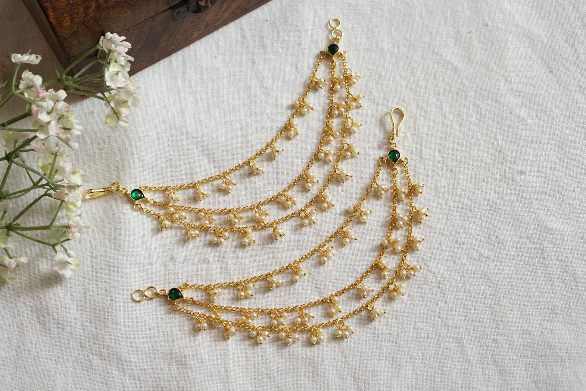 Beads Earchain(9-313)(N) - JEWELSTYLE