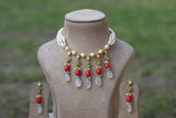 Kundan Beads necklace set (4-6684)(N)