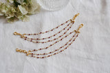 Kundan Beads Earchain(9-360)(A)