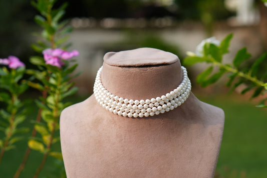 pearl choker Necklace(4-9759)(Ex)