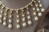Kundan Beads necklace set (4-6681)(N)