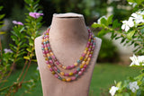 Multicolour beads Necklace  (4-9756)(Ex)