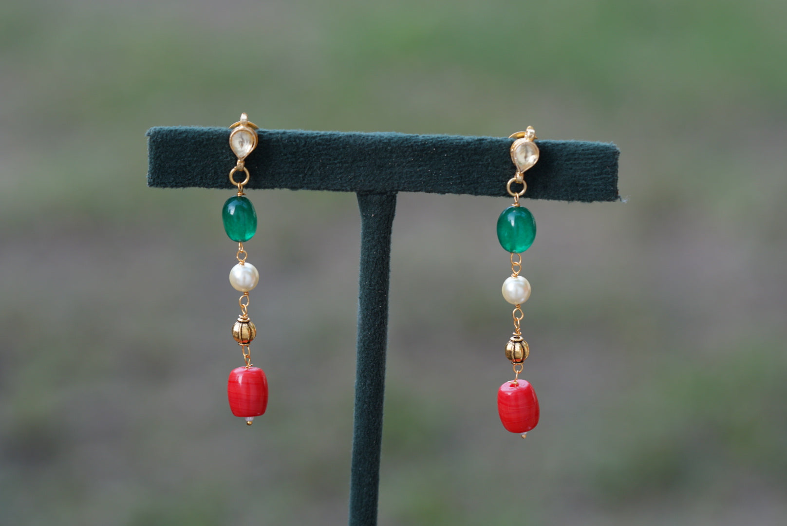 Beads necklace set (4-6677)(N) - JEWELSTYLE