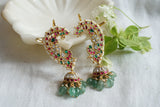 Kundan Earcuff jhumki (1-4552)(K)