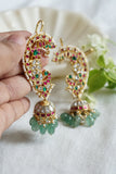 Kundan Earcuff jhumki (1-4552)(K)