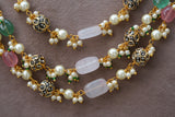 Beads necklace set (4-6690)(N)
