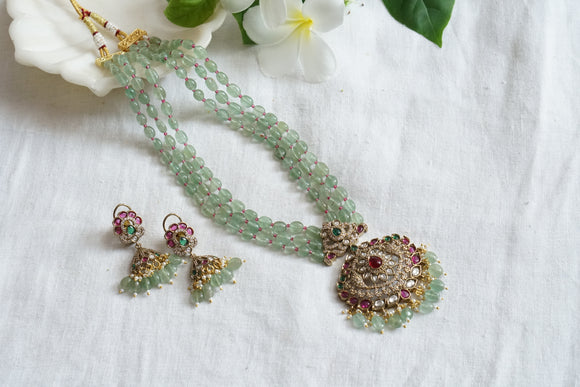Polki Necklace Set (4-8371)(B)