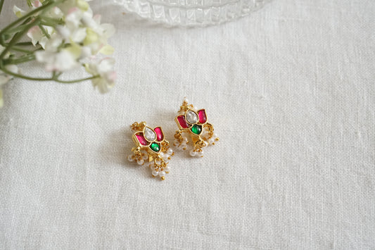 Kundan Bugadi Earrings (1-4898)(B) - JEWELSTYLE