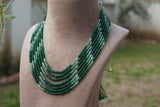 Green Beads Necklace (4-7908)(K)(offer piece)