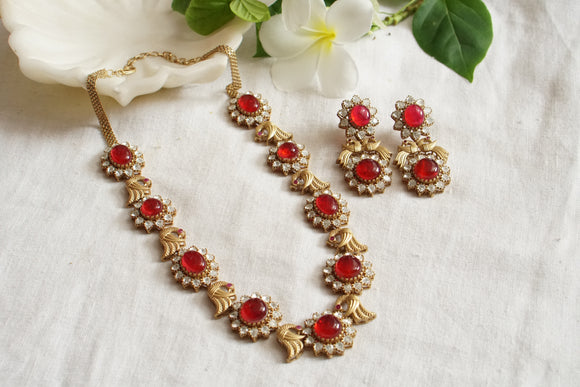 Polki Necklace Set (4-8368)(B)