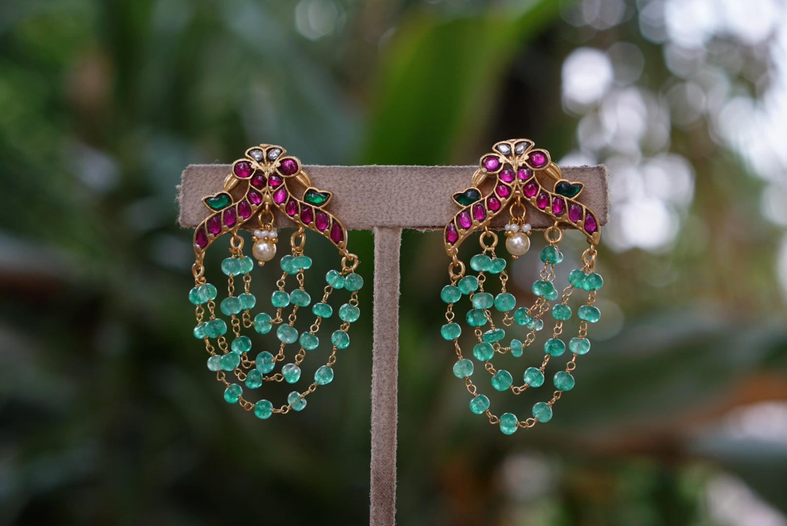 Kundan earrings (1-3760)(K) - JEWELSTYLE