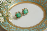 Green stone Studs (1-4893)(B)