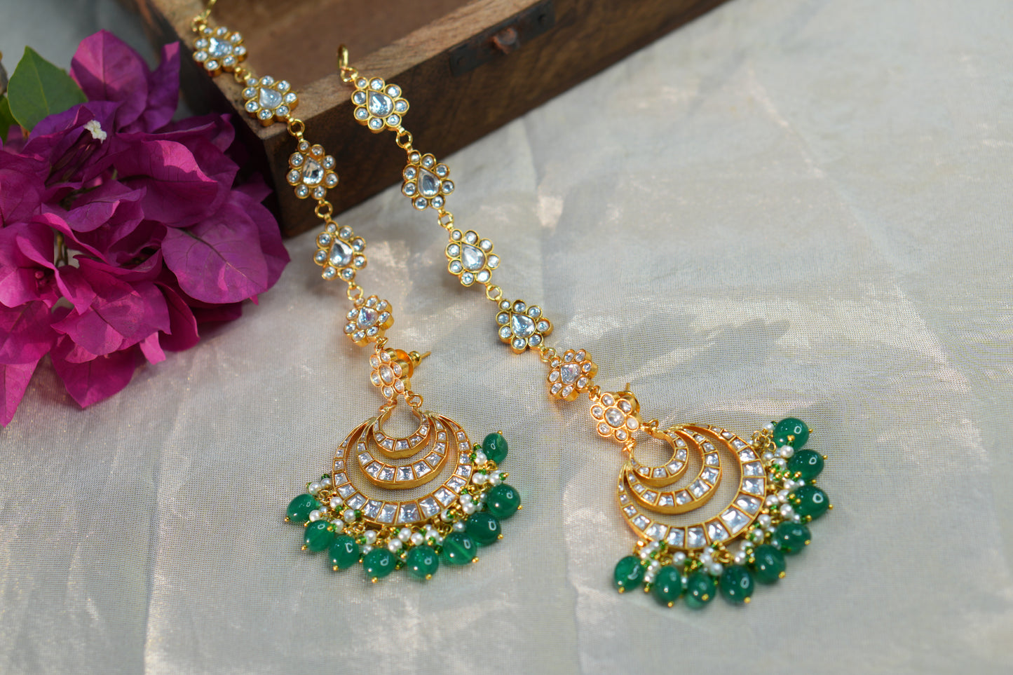 Kundan Earrings (1-4969)(R)