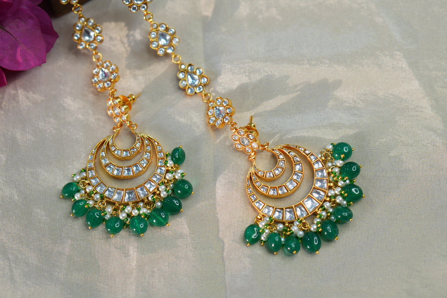 Kundan Earrings (1-4969)(R)