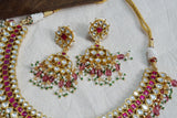 Kundan necklace set (4-5947)(R)