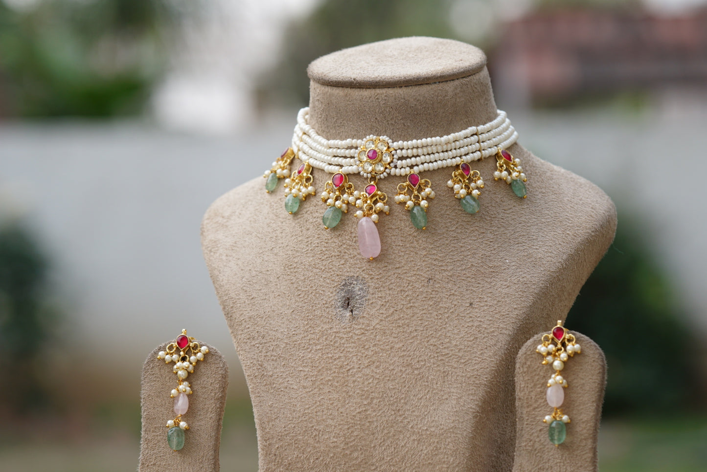 Kundan choker set (4-6716)(N)