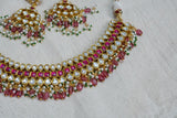 Kundan necklace set (4-5947)(R)