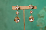 White Polki Earrings  (1-4269)(B)