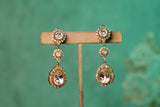 White Polki Earrings  (1-4269)(B)