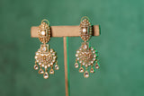 White Polki Earrings (1-4292)(B)