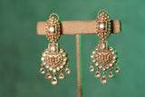 White Polki Earrings (1-4292)(B)