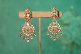 White Polki Earrings (1-4292)(B)