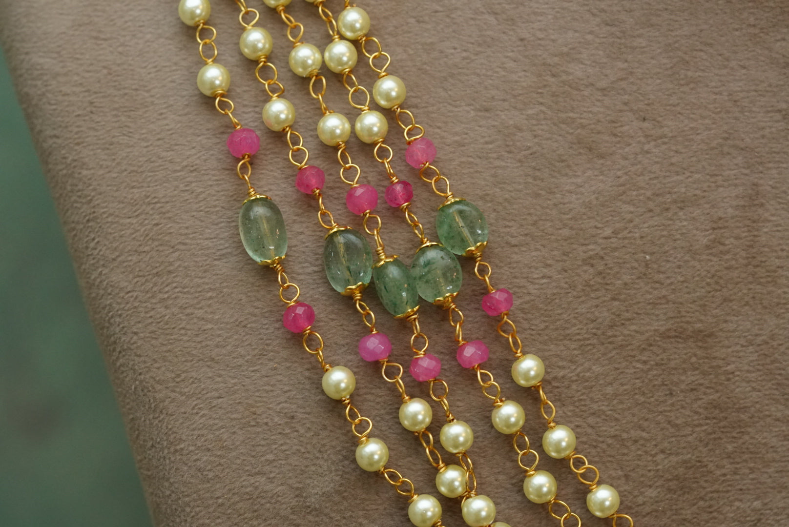 Beads necklace set (4-6699)(N) - JEWELSTYLE