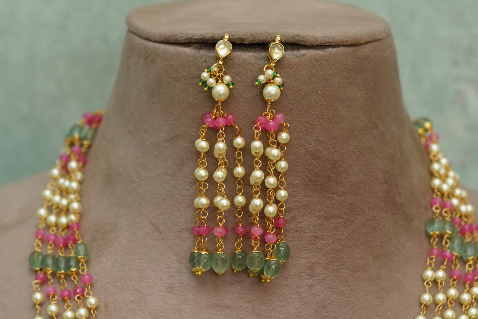 Beads necklace set (4-6699)(N) - JEWELSTYLE