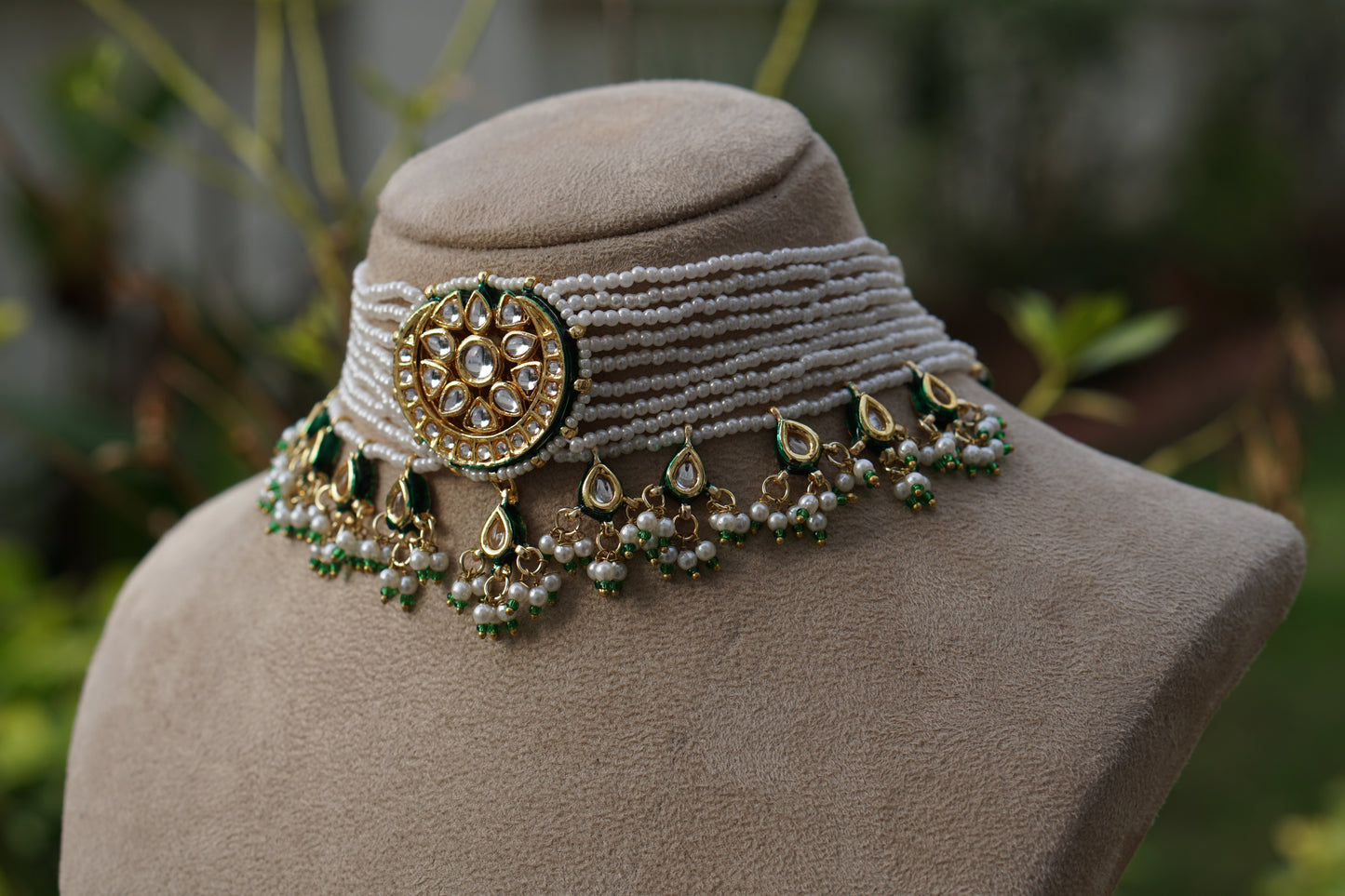 Kundan Choker set (4-8753)(B) - JEWELSTYLE