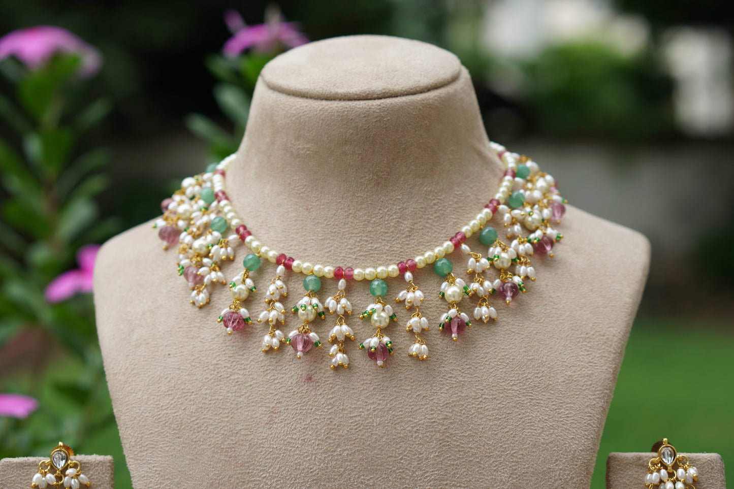 Beads Necklace Set (4-9486)(N)