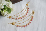 Beads 3 line Ear chain (9-226)(N)