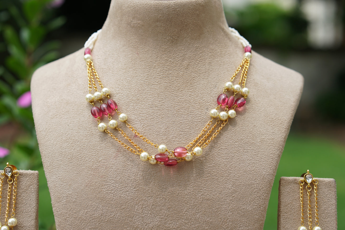 Beads Necklace Set (4-9484)(N)