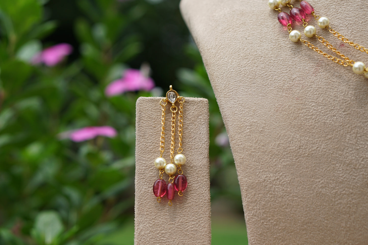 Beads Necklace Set (4-9484)(N)