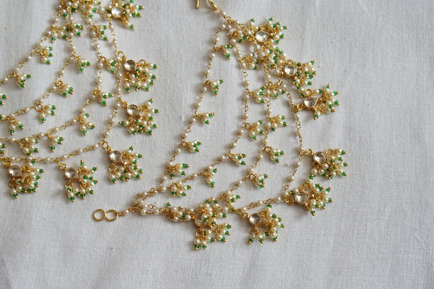 Beads 4 line Ear chain (9-233)(N)