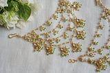 Beads 4 line Ear chain (9-233)(N)