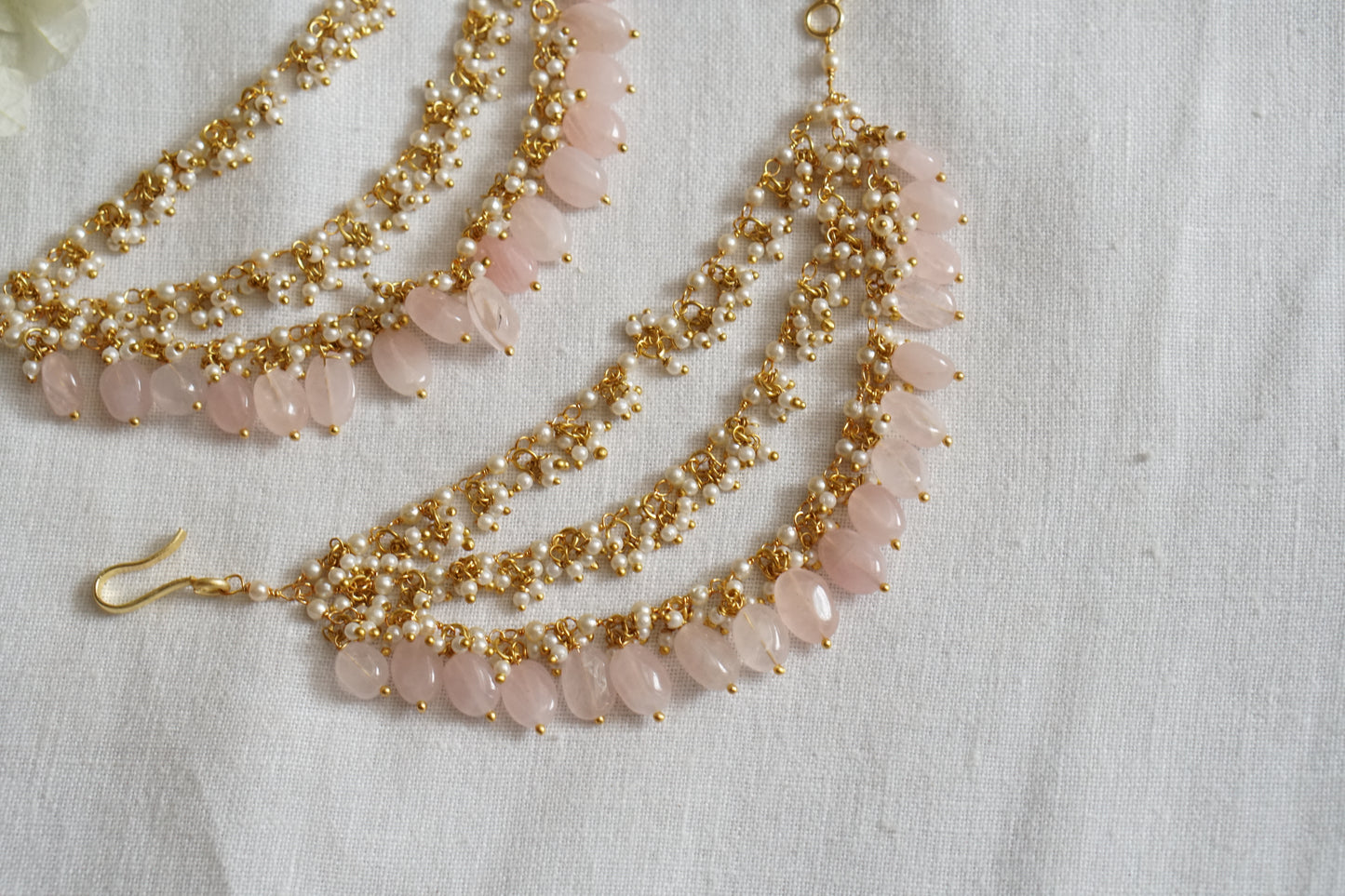 Beads 3 line Ear chain (9-231)(N)