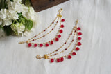 Beads 3 line Ear chain (9-224)