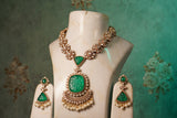 Polki Necklace Set (4-8373)(B)