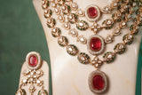 Polki Necklace Set (4-8377)(B)