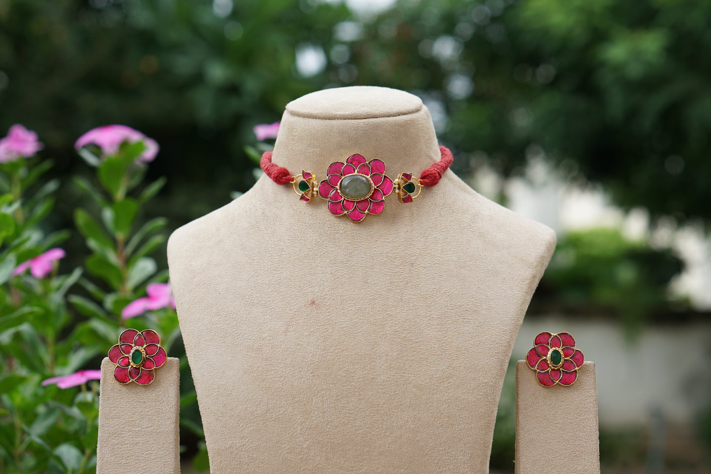 Kundan Choker Set (4-9479)(R)